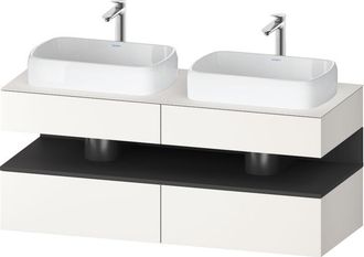 Duravit Qatego Consola Mueble Bajo Lavabo, 2 Extensiones, 2 - Duravit