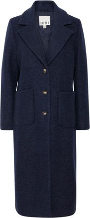 Ichi Abrigo Ihstipa - Jackets - Mujer - Azul - L
