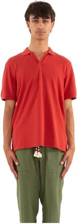 MC2 Saint Barth Klassieke Piquet Polo Shirt - Heren - Polos - Rood - 2XL - Tops