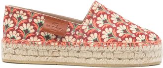 Etro Espadrilles met bloemenprint - Rood