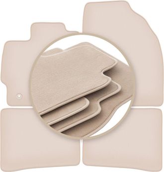 OEM Alfombrillas Beige Premium Para Toyota Prius Iii Xw30 Hatchback 2011-2015
