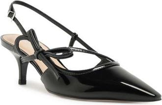 Arezzo Tessa Pointed Toe Slingback Pump in Black at Nordstrom, Size 8.5