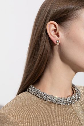 Jimmy Choo London Pearl Earrings, Womens, Gold