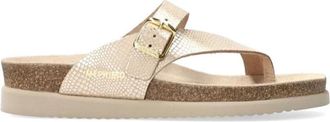 Mephisto Comfortabele Helen Damessandaal - Dames - Slippers - Beige - 35 EU - Leer - Schoenen