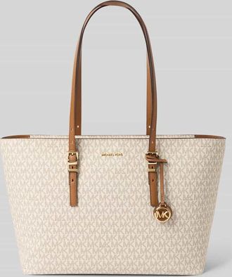 Michael Kors Shopper mit Label-Details Modell QUINN in Ecru, Gr&ouml;&szlig;e 1