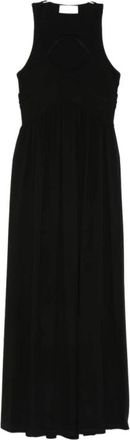 Sportmax Panino Maxi Jurk - Dames - Maxi kleedjes - Zwart - M - Kleedjes
