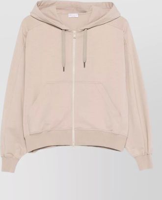 Brunello Cucinelli cotton hooded sweatshirt drawstring hood pocket