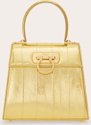 Ferragamo Women Iconic Top Handle (S) Gold