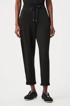 Joseph Ribkoff Scuba Jersey Pull On Jogger Pants In Black