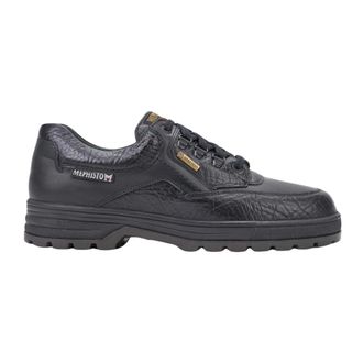 Mephisto Waterdichte Veterschoen voor Heren - Heren - Veterschoenen - Zwart - 40 1/2 EU - Leer - Schoenen