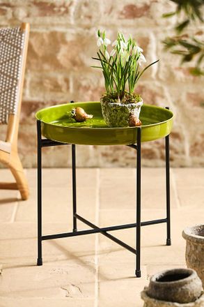 Terrain Tray Top Iron Side Table