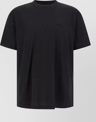 Yohji Yamamoto cotton logo-print short-sleeve t-shirt