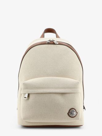 Moncler Zaino Carlo in canvas con logo Moncler in rilievo - MONCLER - gender_Man