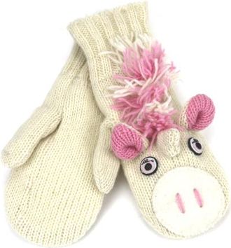 Nirvanna Designs Unicorn Cover Mittens in White at Nordstrom, Size Large