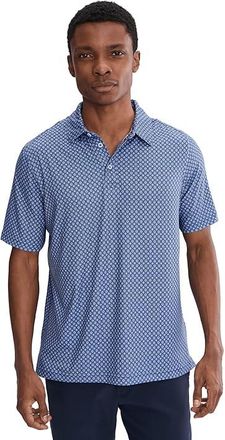 Johnston & Murphy Xc+ Ace Performance Polo Mens Clothing Navy Medallion : 3XL, Polyester/Spandex