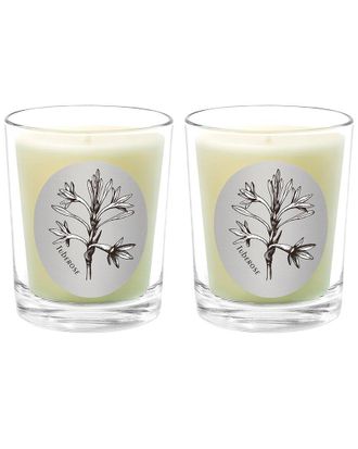 Qualitas Tuberose Two Scented Beeswax Candle Set