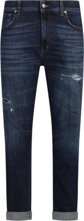 Dondup Jeans, Heren, Blauw, W34, Katoen, Ervin Jeans