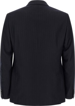 Ermenegildo Zegna Pinstriped Wool Pant Suit - Blue