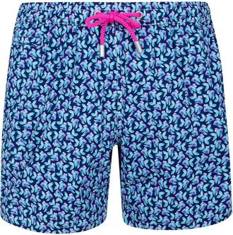 MC2 Saint Barth Lighting Micro Stretch Silk Fish Swim Shorts