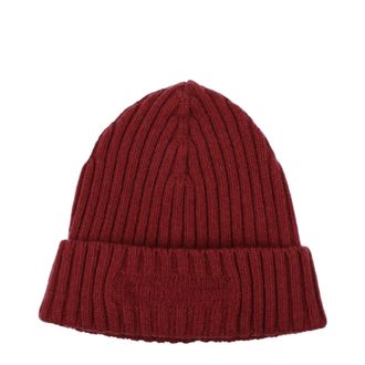 C.P. Company C.P. Firmenm&auml;nners Wollm&uuml;tzen Rot/Verbrannt