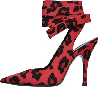 The Attico Fabric Slingback Pomp - Dames - Pumps - Rood - 38 EU - Leer - Schoenen