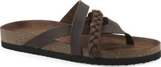 White Mountain Halogen Slide Sandal in Brown/Leather at Nordstrom Rack, Size 11