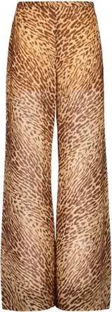 Zimmermann Cascadian Bias Pant - Dames - Wijde Broeken - Veelkleurig - 2XS - Katoen - Broeken