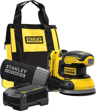 Stanley Fatmax Sfmcw220d1s-qw - Lijadora Rotorbital 18v, 12.000 Rpm, Incluye Bolsa De Transporte, 1 Bater&iacute;a 2ah, 1 Cargador 2ah Gama Fatmax V20