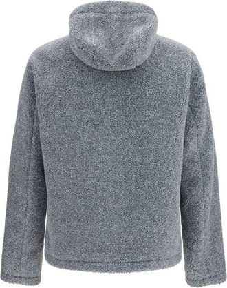 Herno Teddy-Effect Hooded Jacket - Gray