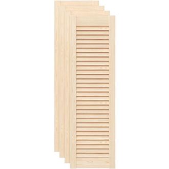 vidaXL Ante con Design a Lamelle 4 pz 99x29,5 cm in Legno di Pino vidaXL