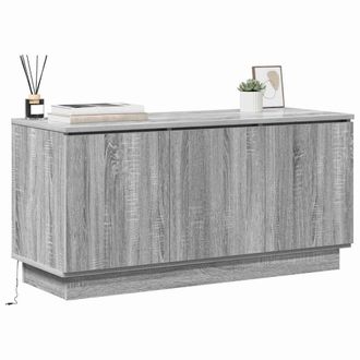 Berkfield Home TV Cabinet Grey Sonoma 100x38x49 cm Engineered Wood | Size: 100 x 38 x 49 cm