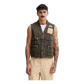 Kenzo Jassen, Heren, Bruin, L, Vests