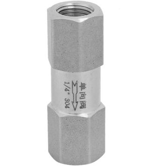 OEM V&aacute;lvula De Retenci&oacute;n Hexagonal De 1/4 De Pulgada, V&aacute;lvula De Retenci&oacute;n Vertical De Acero Inoxidable 304, V&aacute;lvula De Retenci&oacute;n Neum&aacute;tica, V&aacute;lvula De Re
