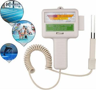 Andiamo Analyse De LEau De Piscine- Testeur &Eacute;lectronique Chlore Et Ph Pour Piscine - Compteur Qualit&eacute; De LEau