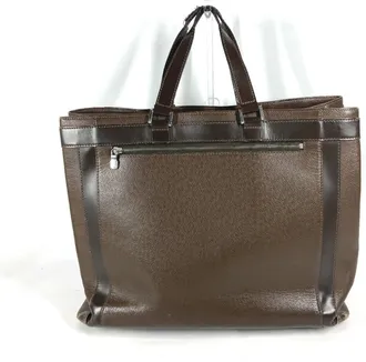 Louis Vuitton Brown Taiga Leather Handbag Tote Bag (Pre-Owned)