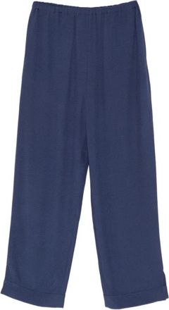 Emporio Armani Wide Broeken - Dames - Wijde Broeken - Blauw - M - Broeken