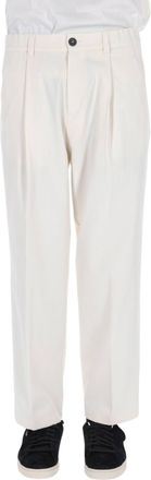 Herno White Elasticated Waist Technical Pants