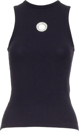 Paco Rabanne Rabanne grommet eyelet tank top