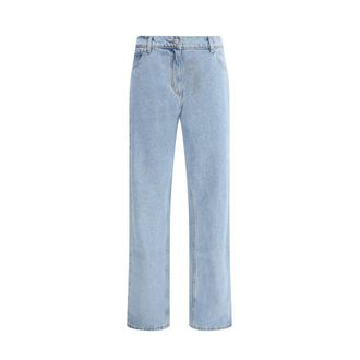 Magda Butrym Womens Light Blue Denim Jeans Cotton - Size EU 34 (Womens)