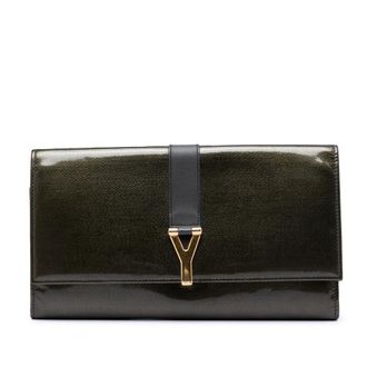Saint Laurent Pre-owned Saint Laurent Patent Chyc Ligne Travel Wallet Ladies HVAR0SAN38RG7YZD