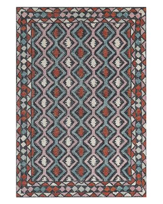 Beliani Beliani - Tappeto Moderno Con Motivo Geometrico Tribale 140 X 200 Cm Multicolore Haymana