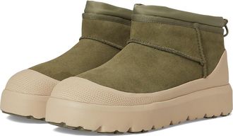 UGG Classic Ultra Mini Weather Hybrid Mens Cold Weather Boots Burnt Olive/Mustard Seed : 16 D - Medium, Suede