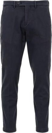 Roy Rogers Blauwe Chino Wortel Silhouet Broek - Heren - Chinos - Blauw - W33 - Katoen - Broeken