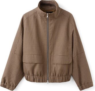 Mango Josef Check Jacket in Brown at Nordstrom, Size Medium