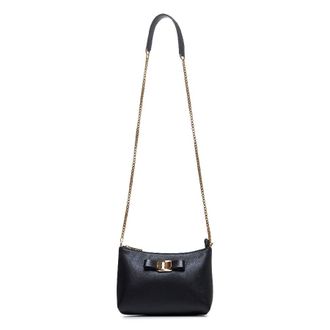 Ferragamo Vera Plate Mini Leather Crossbody Bag