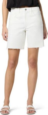 Joe's Easy Raw Hem Denim Bermuda Shorts in White at Nordstrom Rack, Size 26