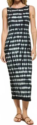 Nation Ltd Christy Midi Dress In Tie Dye Stripe