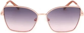 Guess Burgundy Mirror Butterfly Ladies Sunglasses GF00014 28U 57
