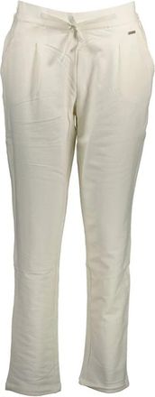 U.S.Polo Association Witte katoenen sportbroek met logo - Dames - Sweatpants - Wit - XL - Katoen - Broeken
