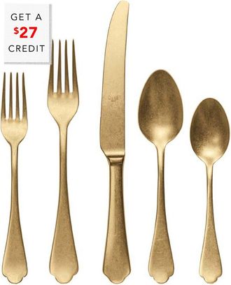 Mepra 5Pc Flatware Set With $27 Credit